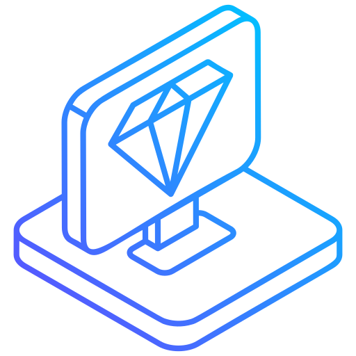 diamant Generic gradient outline icon
