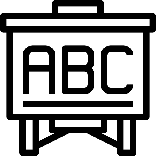 Blackboard Justicon Lineal icon