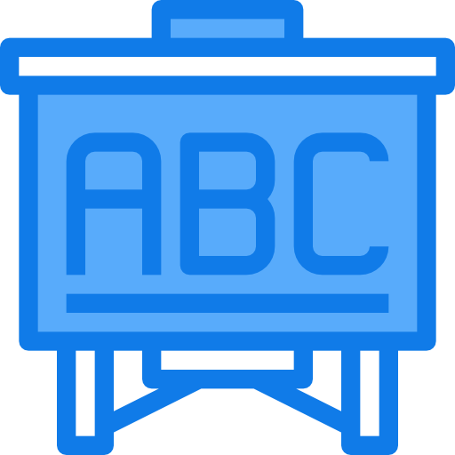 schoolbord Justicon Blue icoon