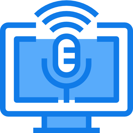 Microphone Justicon Blue icon