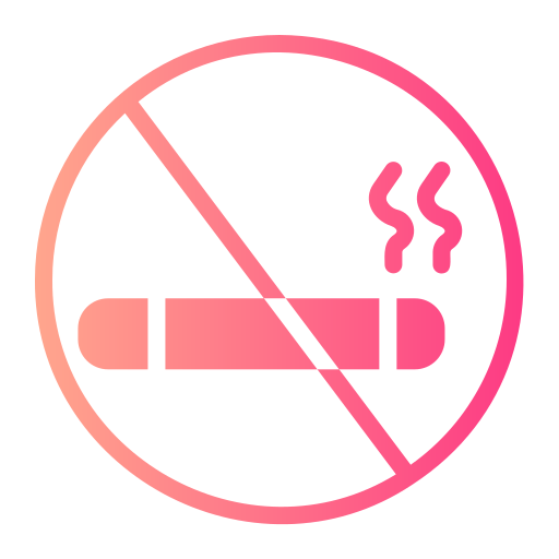 niet roken Generic gradient fill icoon