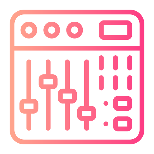mezclador de sonido Generic gradient outline icono