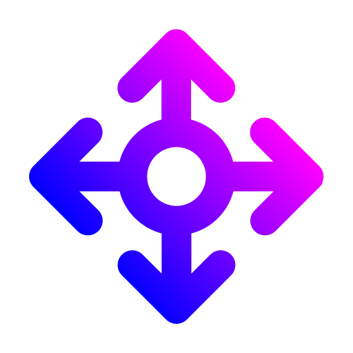 frecce di direzione Generic gradient outline icona