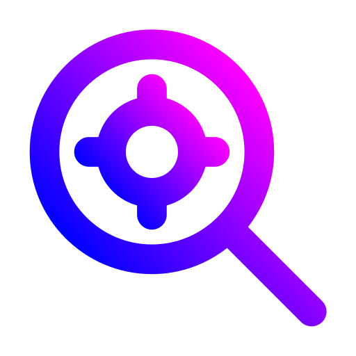 zoek locatie Generic gradient outline icoon