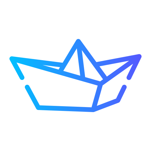 barco de papel Generic gradient outline icono
