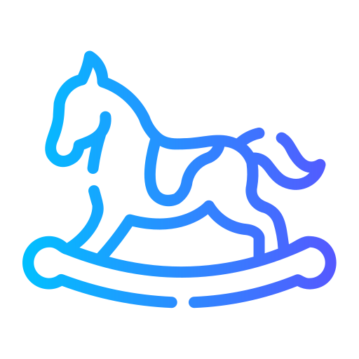 Rocking horse Generic gradient outline icon