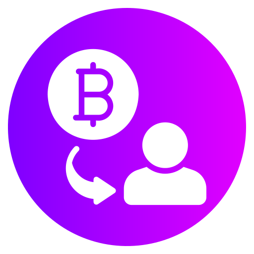 Cryptocurrency Generic gradient fill icon