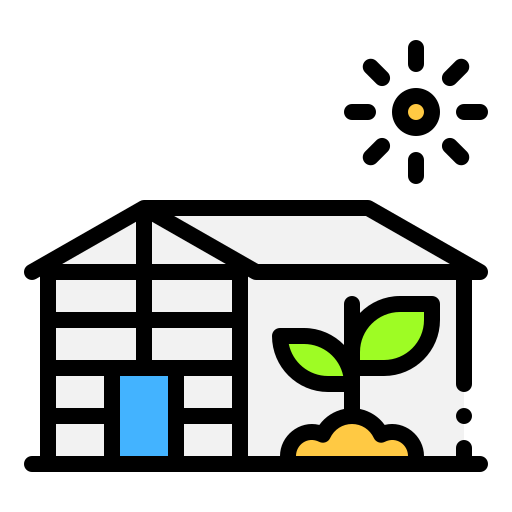 Greenhouse Generic color lineal-color icon