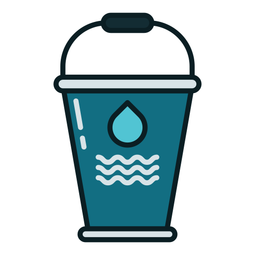 Water bucket Generic color lineal-color icon