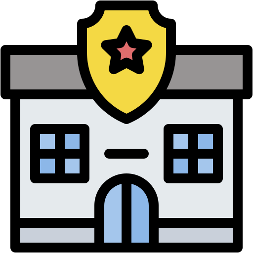 Police station Generic color lineal-color icon