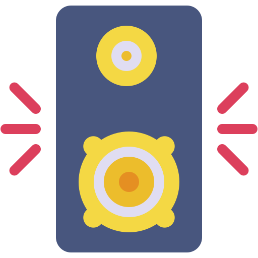 スピーカーボックス Generic color fill icon