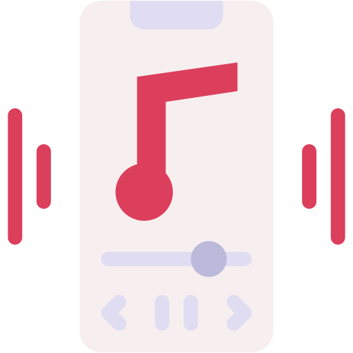 applicazione musicale Generic color fill icona