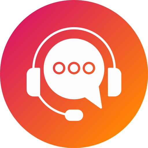 live chat Generic gradient outline icoon