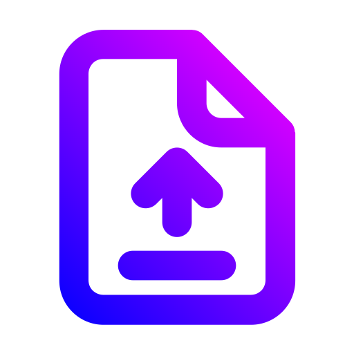 파일 업로드 Generic gradient outline icon