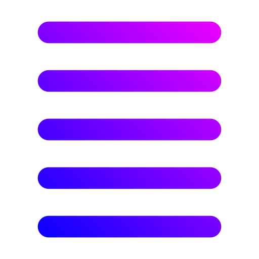 양쪽 맞춤 텍스트 Generic gradient outline icon
