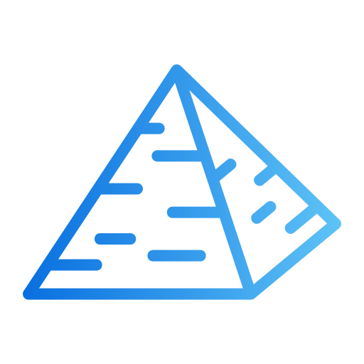 piramide Generic gradient outline icoon