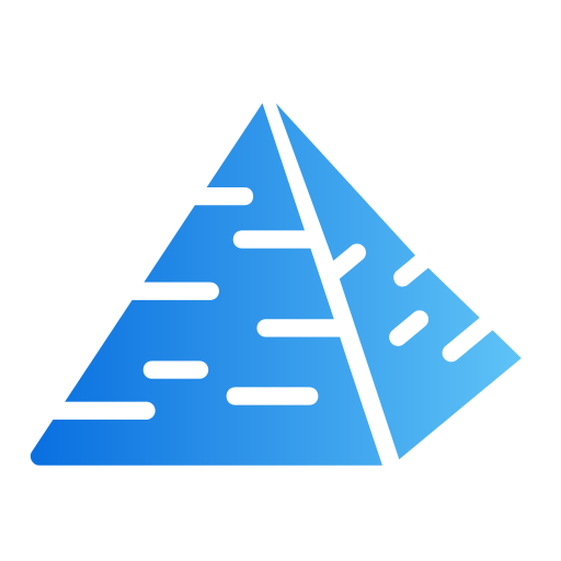 piramide Generic gradient fill icoon