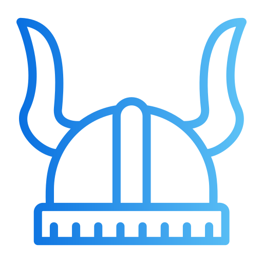 Шлем викинга Generic gradient outline иконка