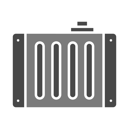 radiatore per auto Generic color fill icona
