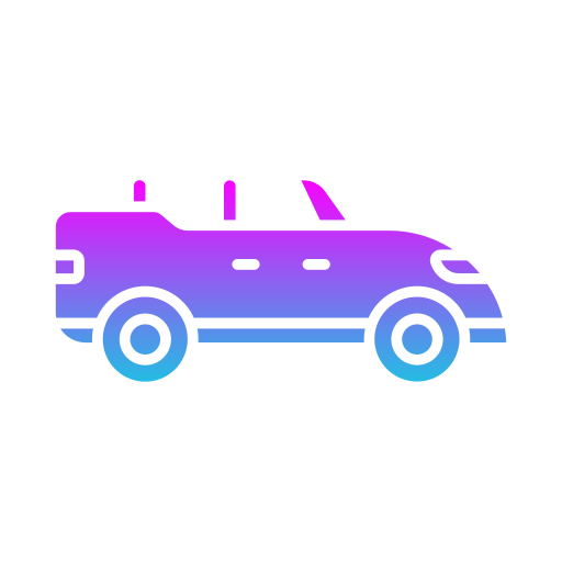 Convertible car Generic gradient fill icon