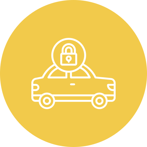 Locked car Generic color fill icon