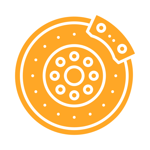 Disc brake Generic color fill icon