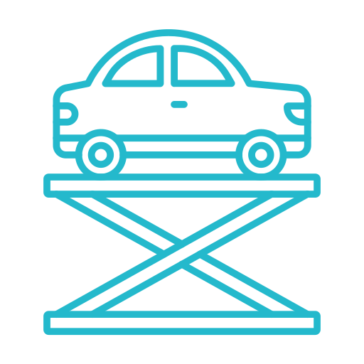 Hydraulic car Generic color outline icon