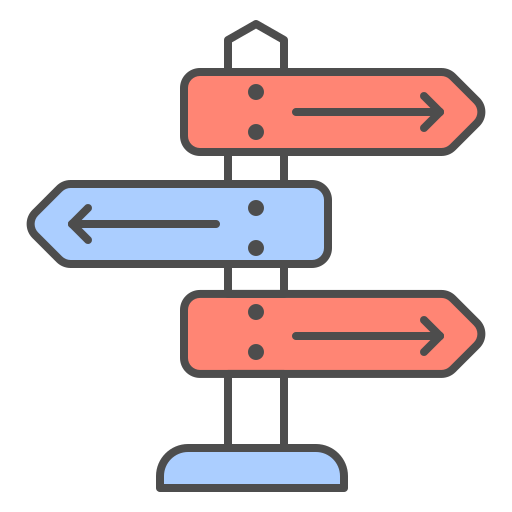 Direction arrow Generic color lineal-color icon