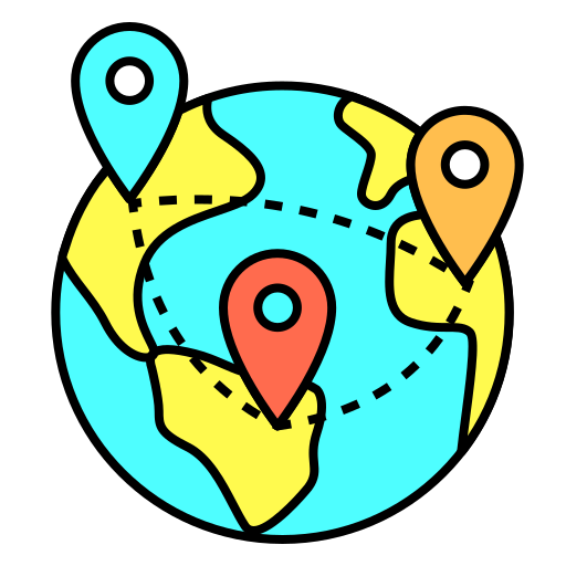 mapa świata Generic color lineal-color ikona