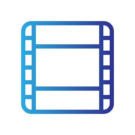 filmstrip Generic gradient outline icoon
