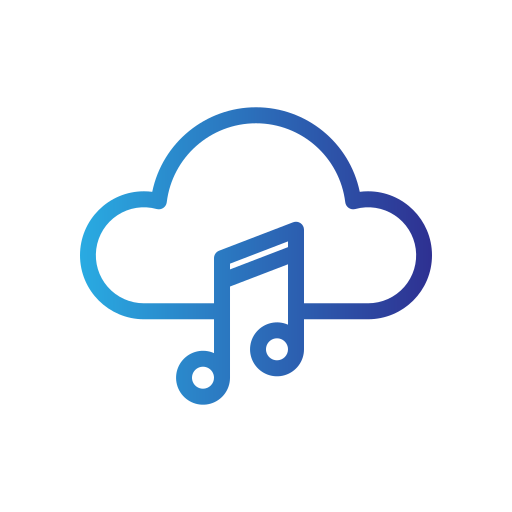 nube de música Generic gradient outline icono