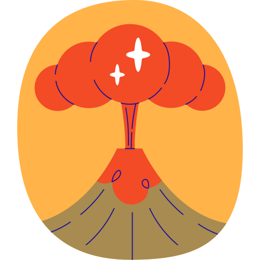 화산 Generic color fill icon
