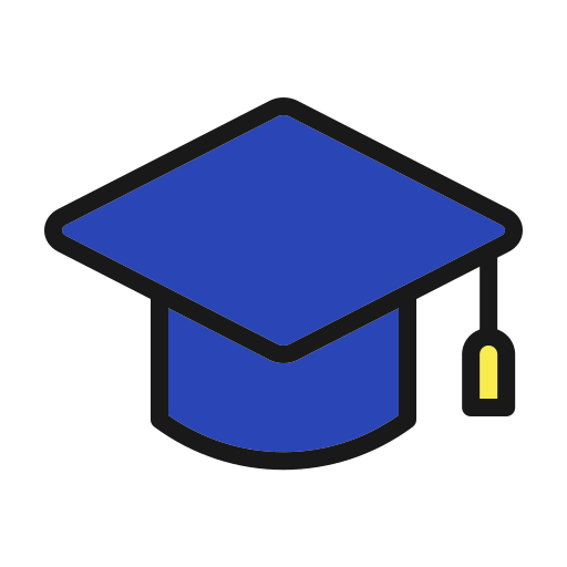 卒業帽 Generic color lineal-color icon