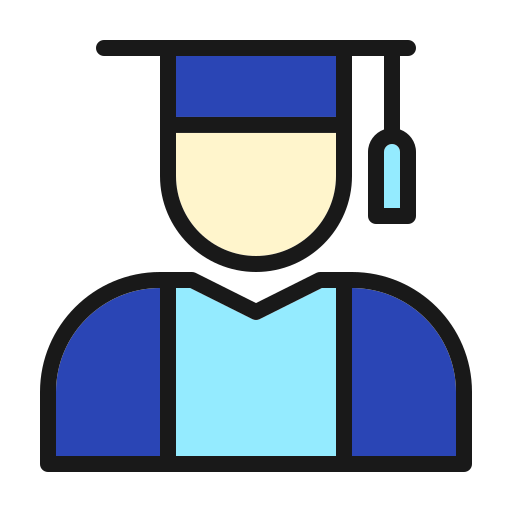 Graduate avatar Generic color lineal-color icon