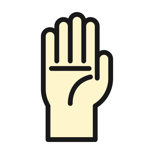 ręka w górę Generic color lineal-color ikona