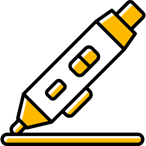 długopis 3d Generic color lineal-color ikona