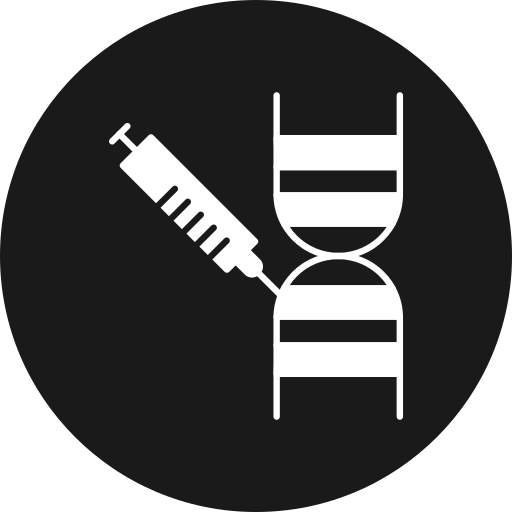 Genetic modification Generic black fill icon