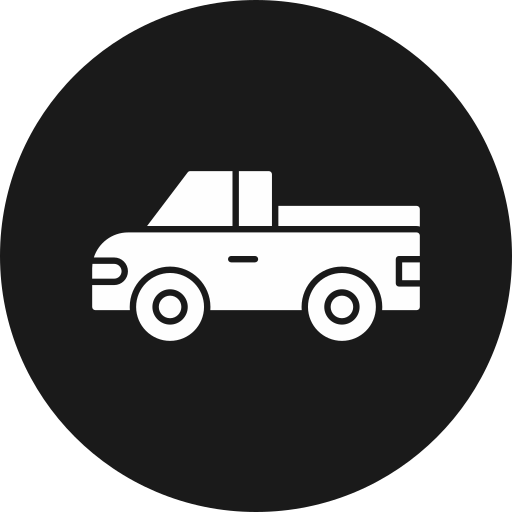 pick-up vrachtwagen Generic black fill icoon