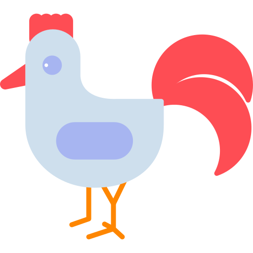 Rooster Generic color fill icon