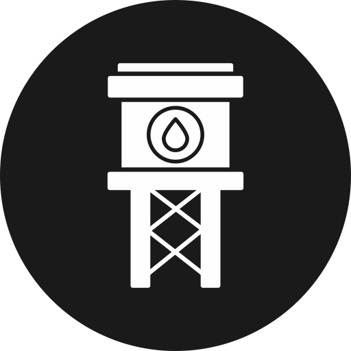 torre de agua Generic black fill icono