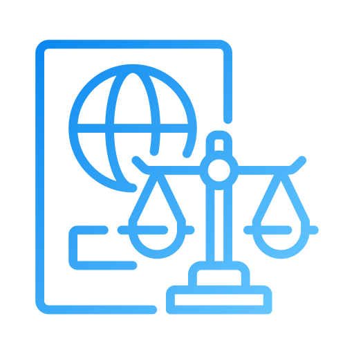 Immigration law Generic gradient outline icon