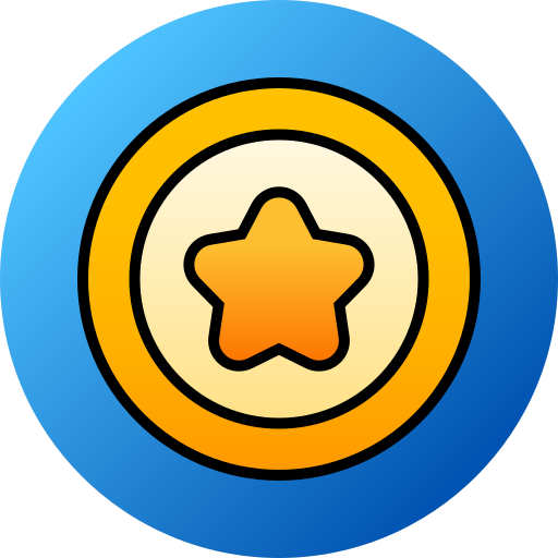 Star badge Generic gradient lineal-color icon