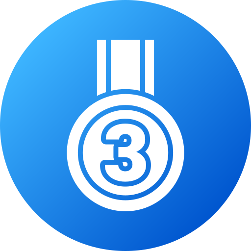 3rd place Generic gradient fill icon