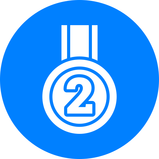 2nd place Generic color fill icon