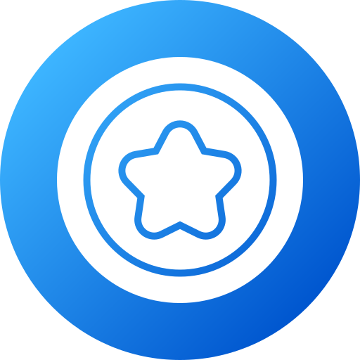 Star badge Generic gradient fill icon