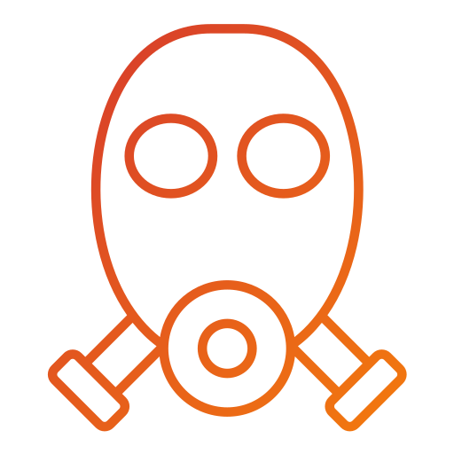 máscara de gas Generic gradient outline icono