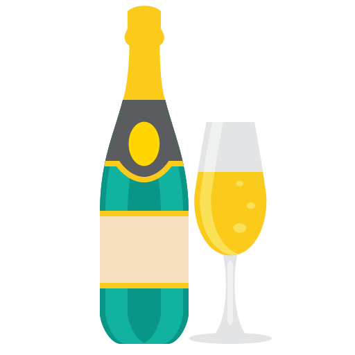 шампанское Generic color fill иконка