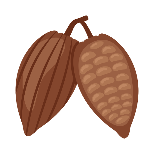grano de cacao Generic color fill icono
