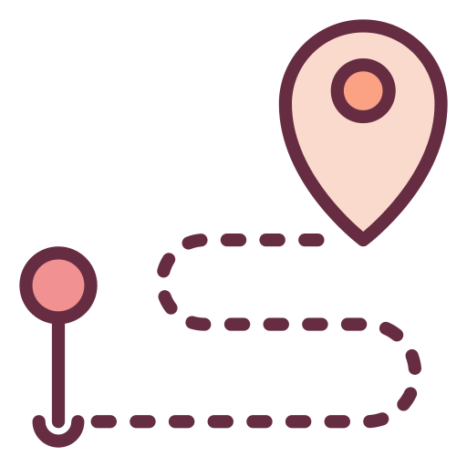 route Generic color lineal-color icon