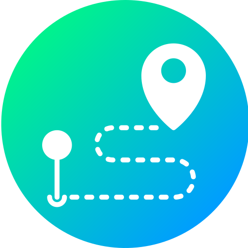 route Generic gradient fill icon